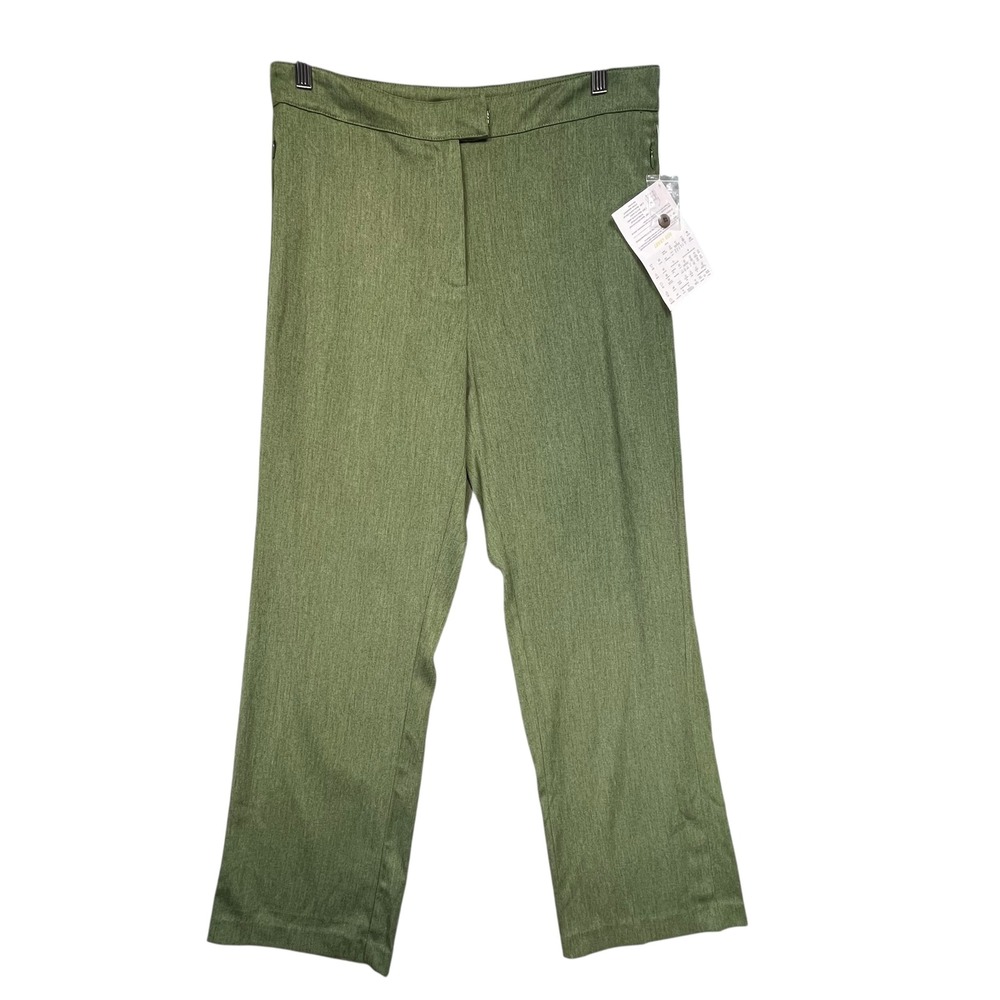 Dialogue NWT Women's Green Career Dress Pants Office Wear Size 14